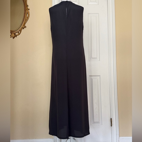 Rachel Comey Vallejo Dress in charcoal Silk Blend Embroidered Pockets Rare Color - Picture 10 of 14